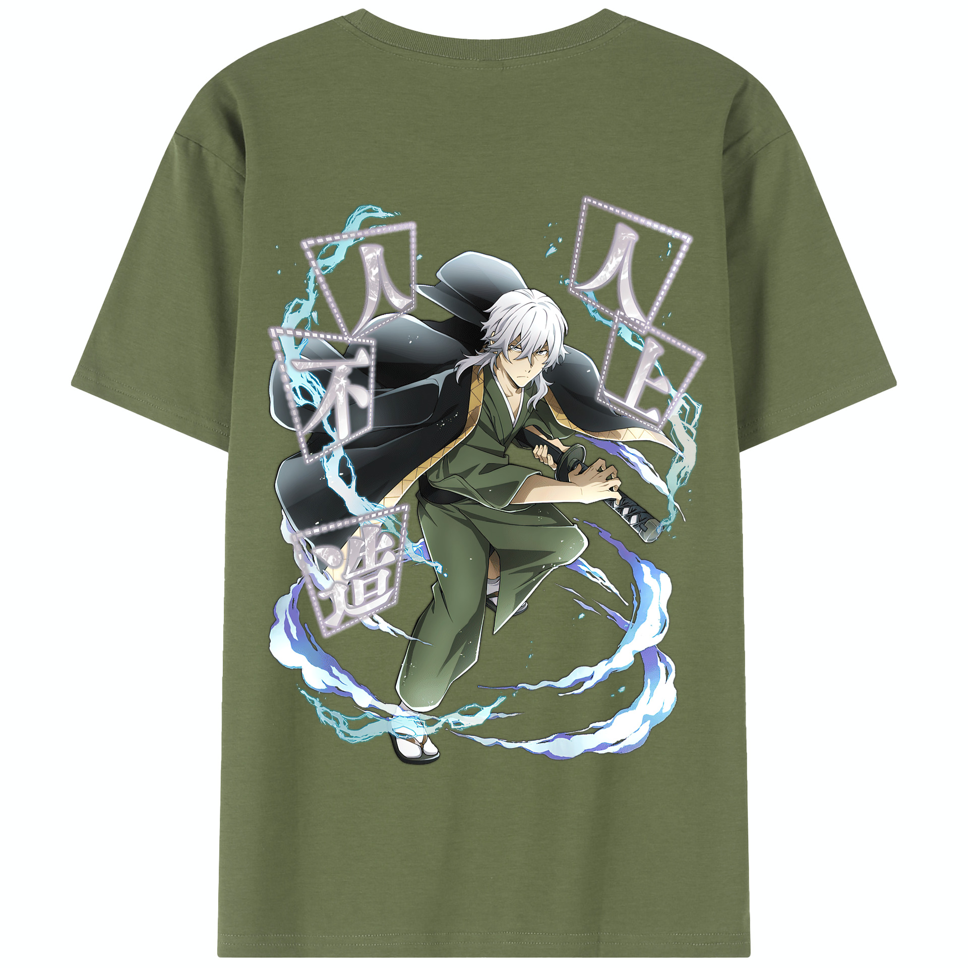 （画像用） 文豪ストレイドッグス Bungo Stray Dogs 綿100％半袖Tシャツ（背面プリント）